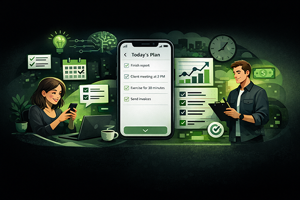Task AI planning interface