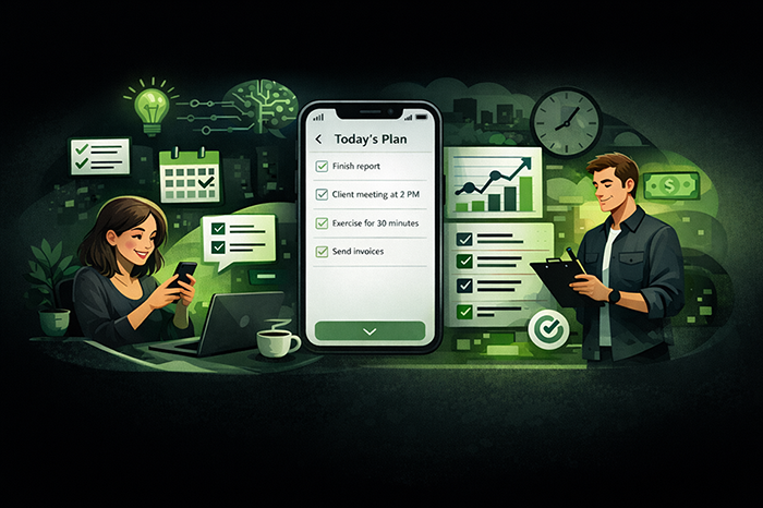 Task AI planning interface