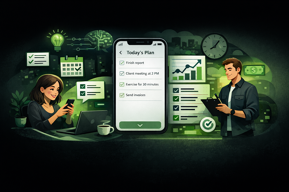 Task AI planning interface